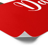 Weihnachts-Dackel Funny Holiday Poster (Ecke)