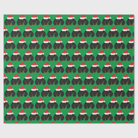 Weihnachts-Dackel Geschenkpapier (Flach)