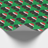 Weihnachts-Dackel Geschenkpapier (Ecke)