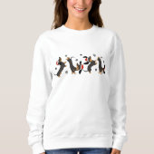 Weihnachts-Dackel, Hund-Lover-Geschenk Sweatshirt (Vorderseite)