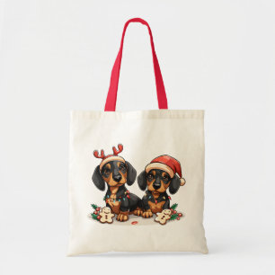 Weihnachts-Dackel Hunde Tragetasche
