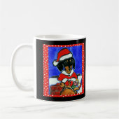 Weihnachts-Dackel Kaffeetasse (Links)