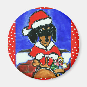 Weihnachts-Dackel Magnet