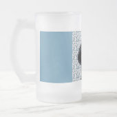 Weihnachts-Dackel Mattglas Bierglas (Links)