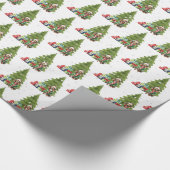 Weihnachts-Dackel mit Geschenken Geschenkpapier (Ecke)