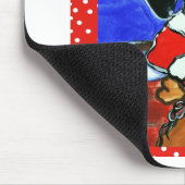 Weihnachts-Dackel Mousepad (Ecke)