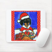 Weihnachts-Dackel Mousepad (Mit Mouse)