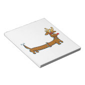 Weihnachts-Dackel Notizblock (angewinkelt)