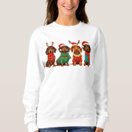 Weihnachts-Dackel Sweatshirt