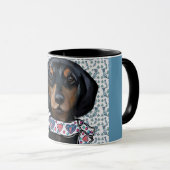 Weihnachts-Dackel Tasse (VorderseiteRechts)