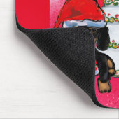 Weihnachts-Dackeln Mousepad (Ecke)