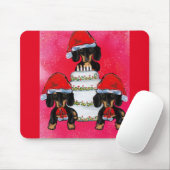 Weihnachts-Dackeln Mousepad (Mit Mouse)
