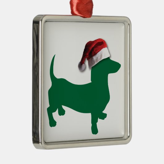 Weihnachts-Dackeln Ornament Aus Metall (Rechts)