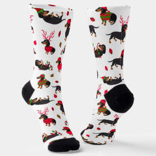 Weihnachts-Dackeln Socken