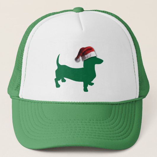 Weihnachts-Dackeln Truckerkappe (Vorderseite)