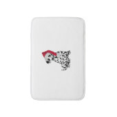 Weihnachts-Dalmatiner Badematte (Vorderseite Vertikal)