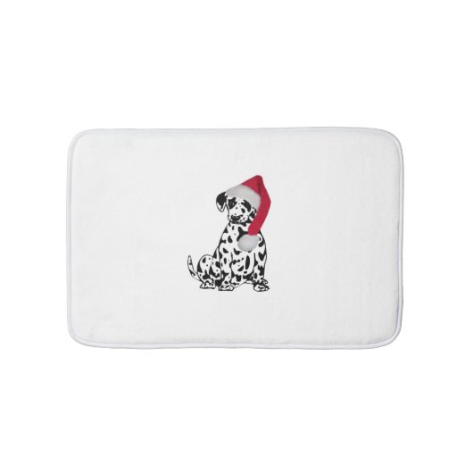 Weihnachts-Dalmatiner Badematte (Vorderseite)