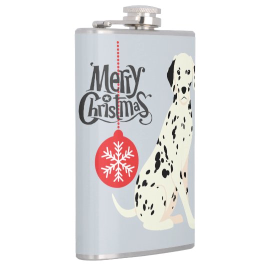 Weihnachts-Dalmatiner Flachmann (Rechts)