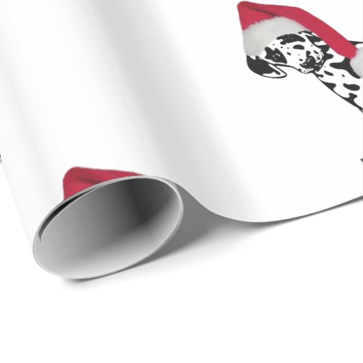Weihnachts-Dalmatiner Geschenkpapier (Rolleneckpunkt)
