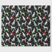 Weihnachts-Dalmatiner Geschenkpapier (Flach)