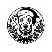 Weihnachts-Dalmatiner Gummistempel (Prägung)