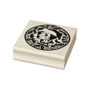 Weihnachts-Dalmatiner Gummistempel