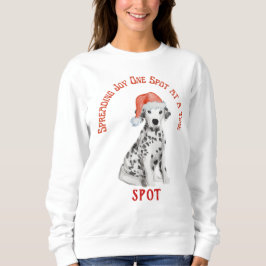 Weihnachts-Dalmatiner Hund, Hundemutter, Hundelage Sweatshirt