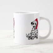 Weihnachts-Dalmatiner Jumbo-Tasse (Rechts)
