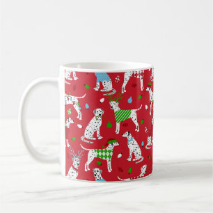 Weihnachts-Dalmatiner Kaffeetasse