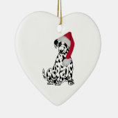 Weihnachts-Dalmatiner Keramikornament (Rechts)