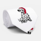 Weihnachts-Dalmatiner Krawatte (Gerollt)