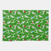 Weihnachts-Dalmatiner Küchentuch (Horizontal)