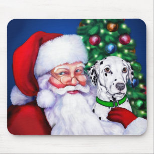 Weihnachts-Dalmatiner Mousepad