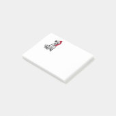 Weihnachts-Dalmatiner Post-it Klebezettel (angewinkelt)