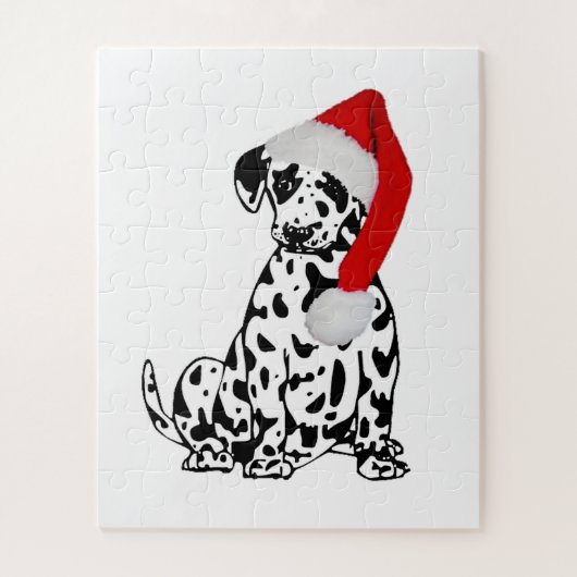 Weihnachts-Dalmatiner Puzzle (Vertikal)