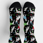 Weihnachts-Dalmatiner-Socken Socken (Oben)
