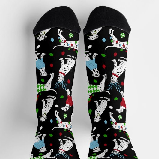 Weihnachts-Dalmatiner-Socken Socken (Oben)