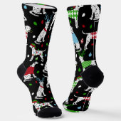 Weihnachts-Dalmatiner-Socken Socken (Gewinkelt)