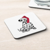Weihnachts-Dalmatiner Untersetzer (Linke Seite)