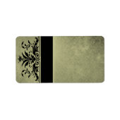 Weihnachts-Damaskus-Adressbezeichnungen - Adressaufkleber (Vorne)