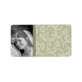 Weihnachts-Damaskus-Adressbezeichnungen - Adressaufkleber (Vorne)