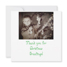 Weihnachts-Danke-Foto-Flat-Card