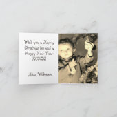 Weihnachts-Danke-Foto-Flatcard (Innenseite)