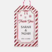 Weihnachts-Danke  Geschenkanhänger (Vorderseite)