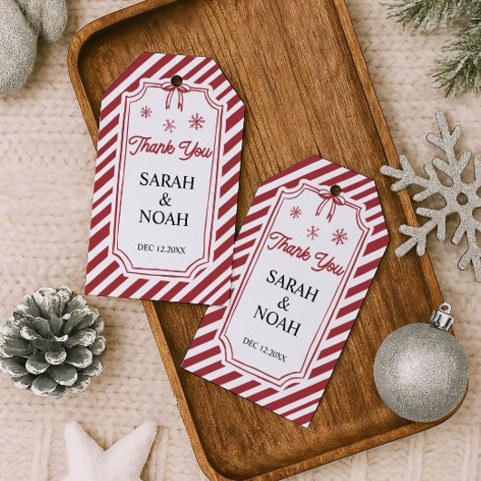 Weihnachts-Danke  Geschenkanhänger