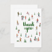 Weihnachts-Dankeschön Dankeskarte (Vorne/Hinten)