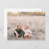 Weihnachts-Dankeschön Foto Postkarte (Vorne/Hinten)