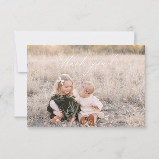 Weihnachts Dankeschön Fotokarte Dankeskarte (Vorderseite)