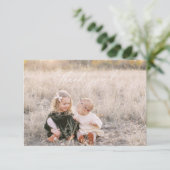 Weihnachts Dankeschön Fotokarte Dankeskarte (Stehend Vorderseite)