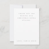 Weihnachts Dankeschön Fotokarte Dankeskarte (Rückseite)